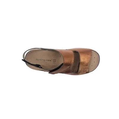 Sandália Comfy Camélia Bronze | Calçado para Senhora | Loja Ortopédica®