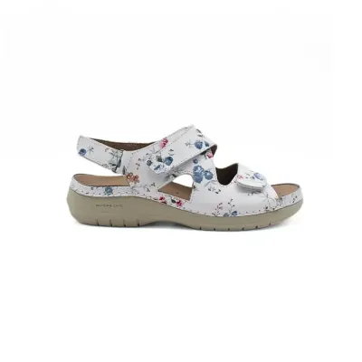 Sandale confortable Camélia Flores | Chaussures pour femmes | ® Loja Ortopédica