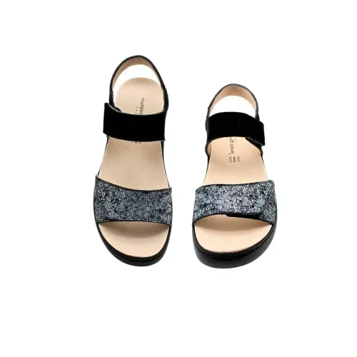 Sandales Garda confortables Noir brillant | Confortable | ® Loja Ortopédica