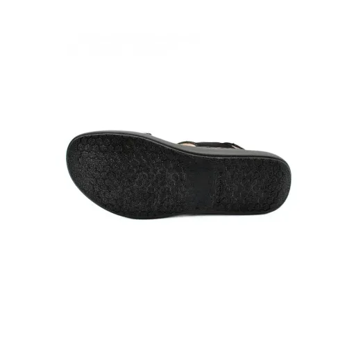 Sandales Garda confortables Noir brillant | Confortable | ® Loja Ortopédica