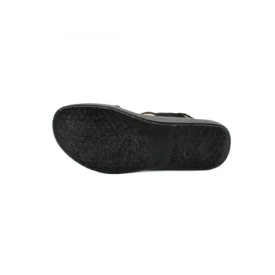 Sandales Garda confortables Noir brillant | Confortable | ® Loja Ortopédica