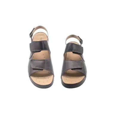 Sandales pour hommes confortables marron joli | Chaussures en cuir | ® Loja Ortopédica