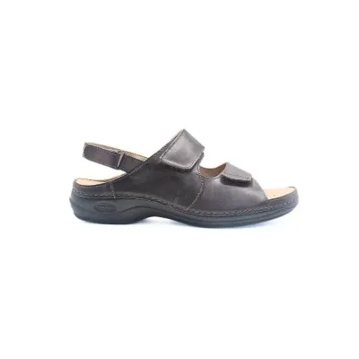 Sandales pour hommes confortables marron joli | Chaussures en cuir | ® Loja Ortopédica