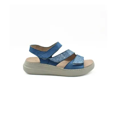 Sandales Pavia confortables bleu vif | Chaussures d’été | ® Loja Ortopédica