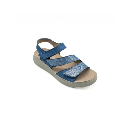Sandales Pavia confortables bleu vif | Chaussures d’été | ® Loja Ortopédica