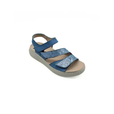 Sandales Pavia confortables bleu vif | Chaussures d’été | ® Loja Ortopédica