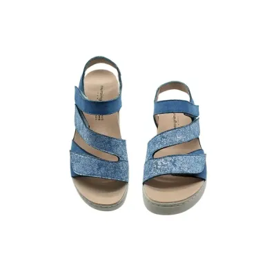 Sandales Pavia confortables bleu vif | Chaussures d’été | ® Loja Ortopédica
