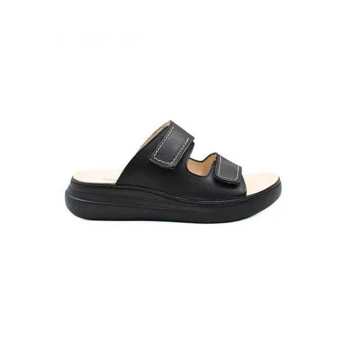 Pantoufle noire Pisa confortable | Chaussures d’été | ® Loja Ortopédica