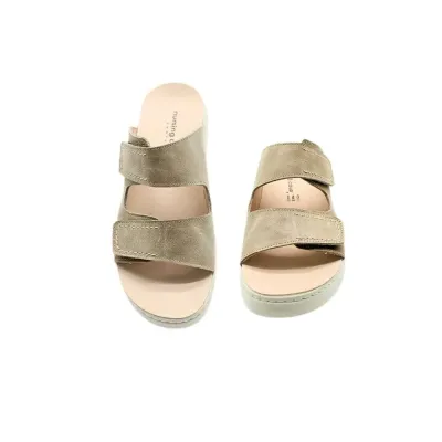 Pantoufle kaki de Pise confortable | Chaussures d’été | ® Loja Ortopédica