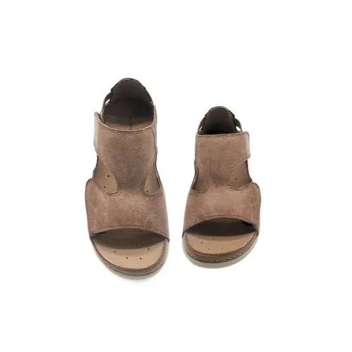 Sandale taupe rose confortable | Sandale féminine | ® Loja Ortopédica