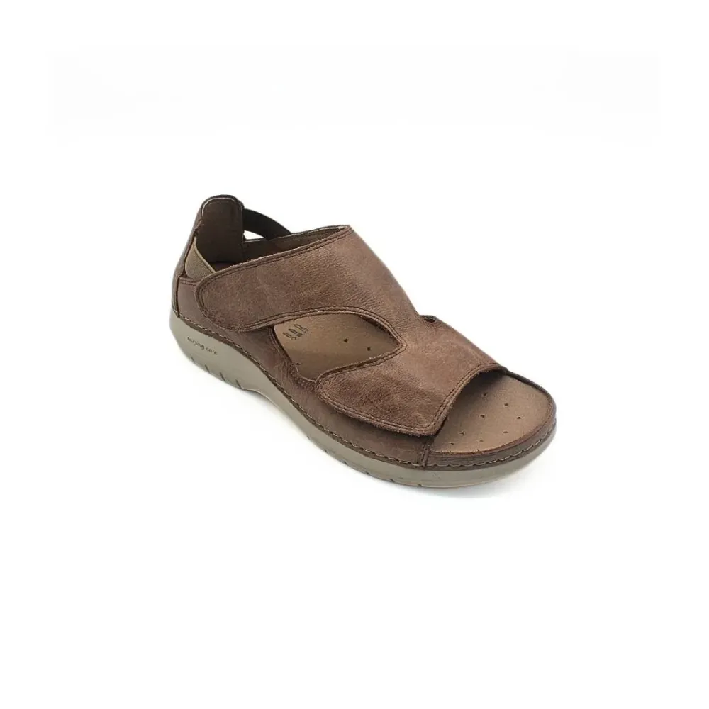 Sandale taupe rose confortable | Sandale féminine | ® Loja Ortopédica