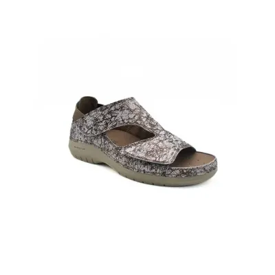 Sandale en marbre Camel confortable | Sandale féminine | ® Loja Ortopédica
