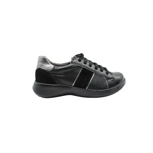 Sneakers Siena confortables noires | Chaussures de confort| ® Loja Ortopédica