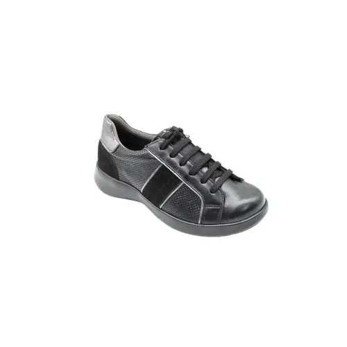 Sneakers Siena confortables noires | Chaussures de confort| ® Loja Ortopédica