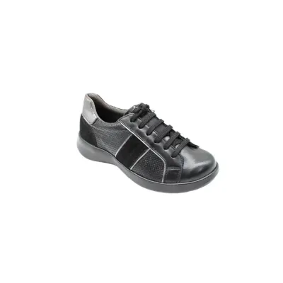 Sneakers Siena confortables noires | Chaussures de confort| ® Loja Ortopédica