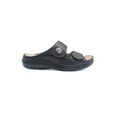 Pantoufle Acacia Noire Confortable pour femmes | ® Loja Ortopédica