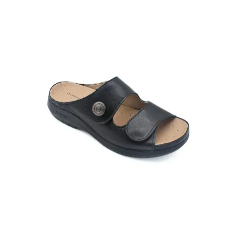 Pantoufle Acacia Noire Confortable pour femmes | ® Loja Ortopédica