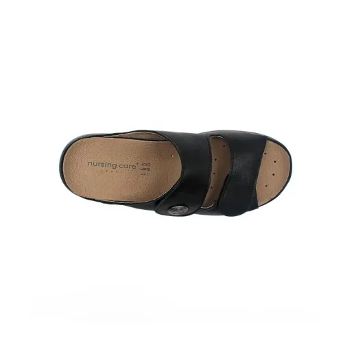 Pantoufle Acacia Noire Confortable pour femmes | ® Loja Ortopédica