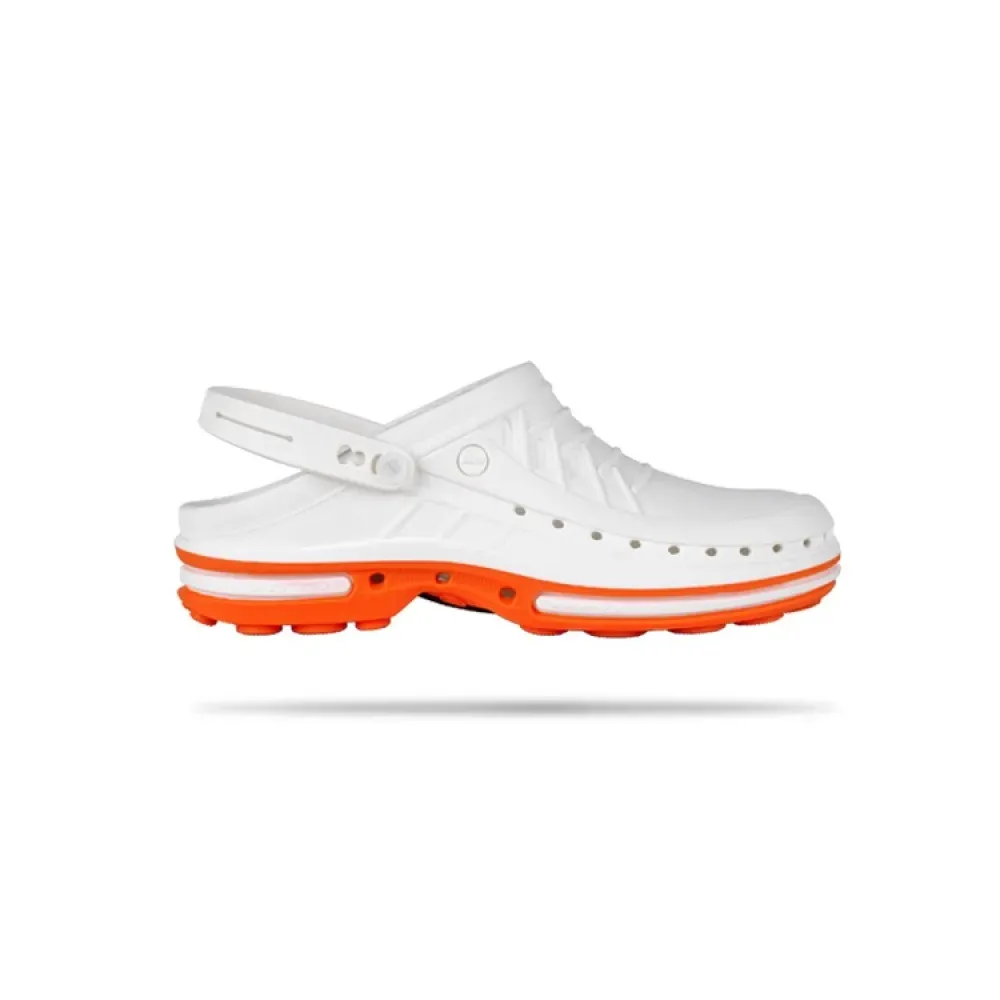 Sabot WOCK Sabot Orange blanc avec pince
