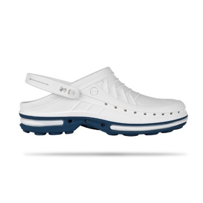 Wock Clog Blue/White with Clip Clogs