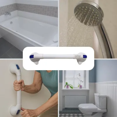 Barre-port WC avec ventouses