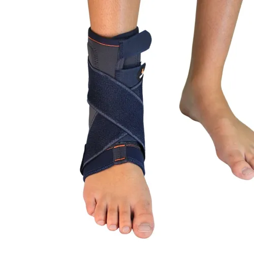 Pied en néoprène avec plaques stabilisatrices