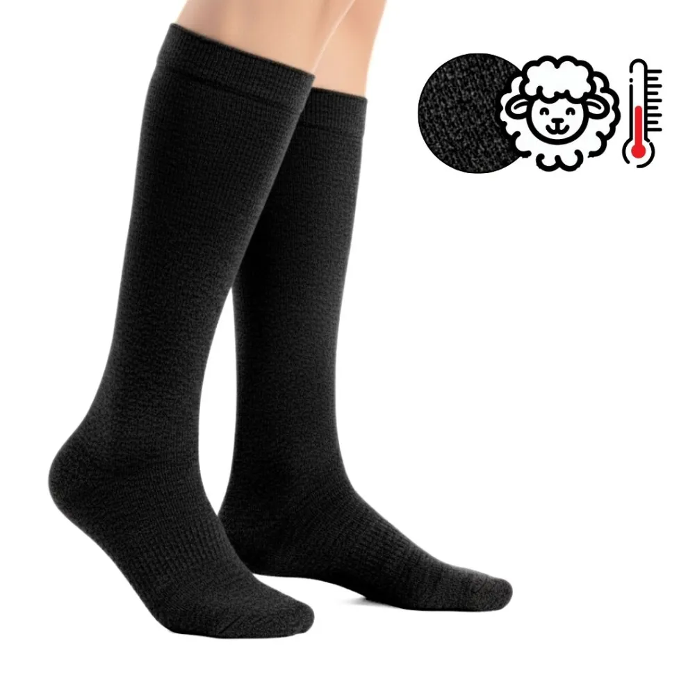 Support Socks AD Twist Thermo Black 2415 | Merino Wool | Orthopedic Shop