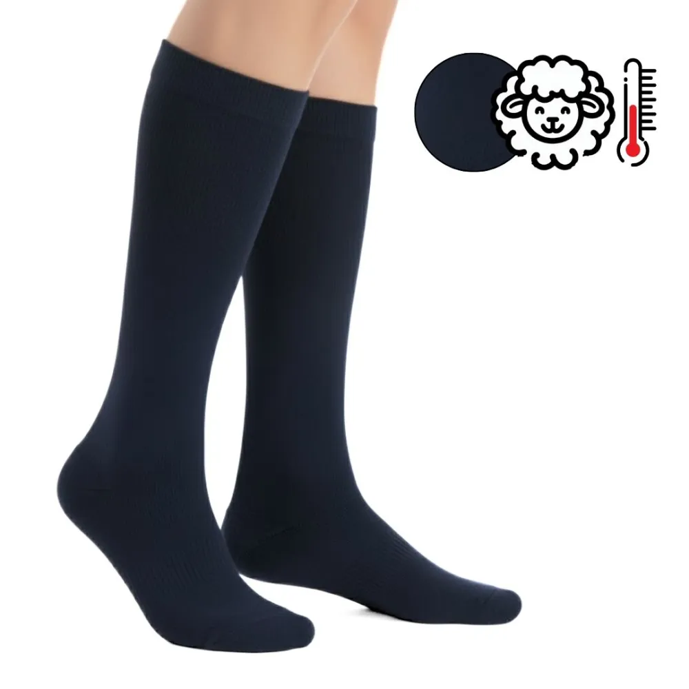Support Socks AD Twist Thermo Blue 2415 | Merino Wool | Orthopedic Shop