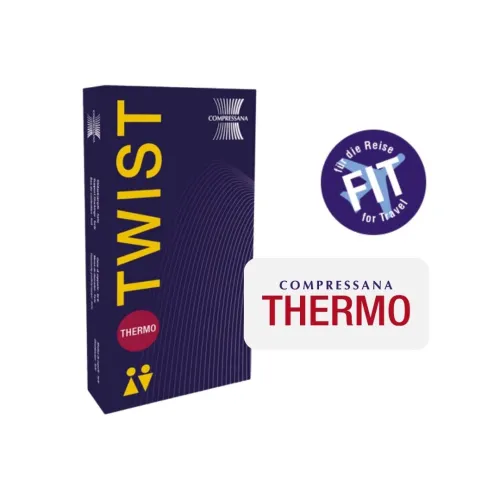 Support Socks AD Twist Thermo Black 2415 | Merino Wool | Orthopedic Shop
