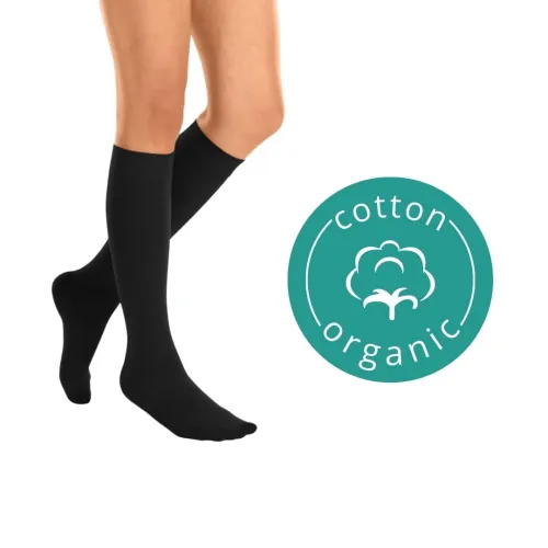Meia Elástica de Algodão AD Cotton Preto Medi