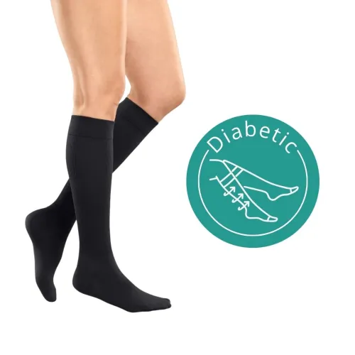 Medical Sock for Diabetic Foot Angio Black Medi