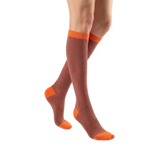 Support Sock AD Lifestyle Piqué 20 Orange | Orthopedic Shop