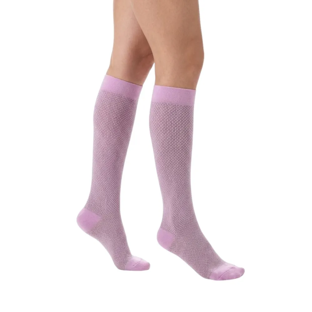 Bas de Contention Lifestyle Piqué 30 Lilas