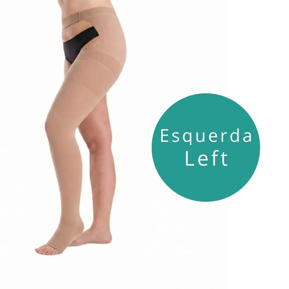 Juzo AG with Waistband Toe Cap Compression Socks | Loja Ortopédica