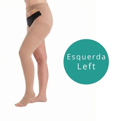 Juzo AG with Waistband Toe Cap Compression Socks | Loja Ortopédica