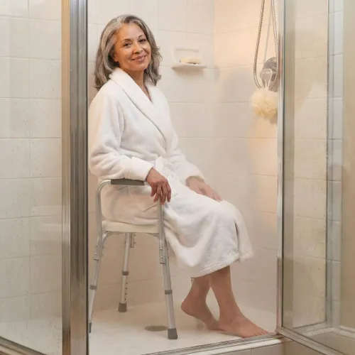 Banc de douche avec accoudoirs 2197 Garcia | Loja Ortopédica