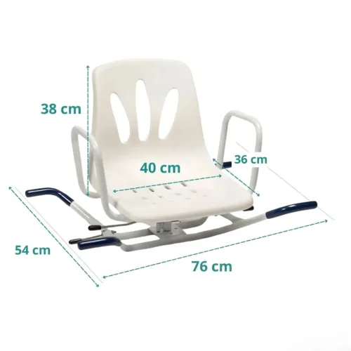 Chaise pivotante de baignoire