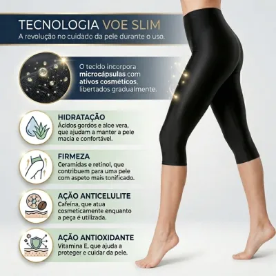 Legging Capri Modeladora VOE Slim