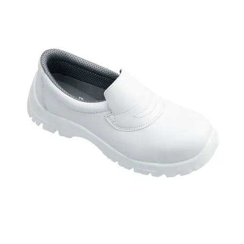 Chaussure de protection à bout d’acier blanc