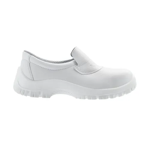 Chaussure de protection à bout d’acier blanc