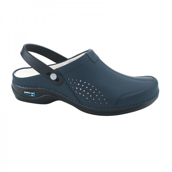 Wash'Go Venice Dark Blue with Clip Working Clogs