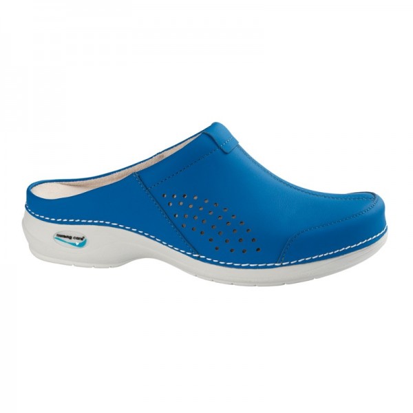 Wash'Go Venice Electric Blue Working Clogs