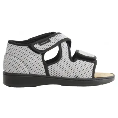 Sandale textile confortable gris caramulo