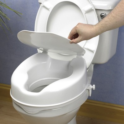 Toilet Seat Raiser with Lid 15 cm