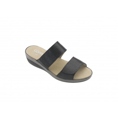 Comfy Palau Black Sandal