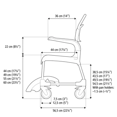 Bain propre et chaise de toilettes