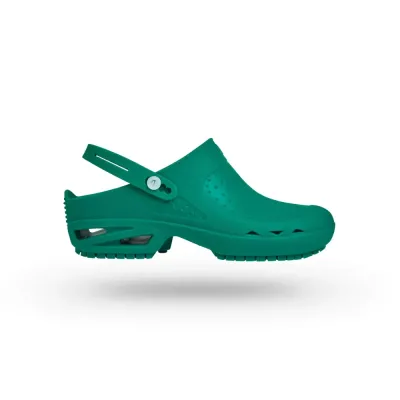 Zuecos Sanitarios Wock Bloc Verde con Tira