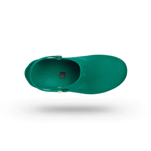 Hospital Clogs Wock Bloc Green with Clip