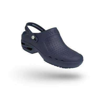 Hospital Clogs Wock Bloc Navy Blue with Clip