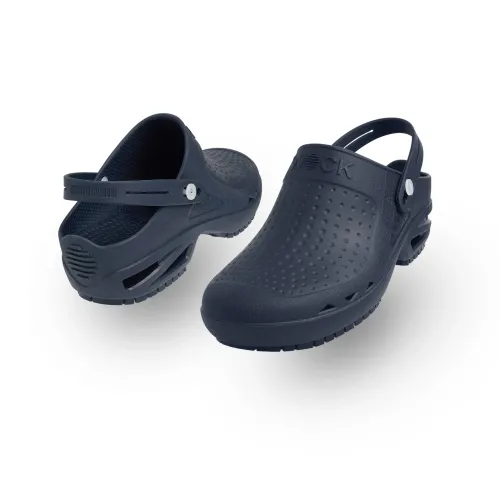 Sabots d’hôpital WOCK clip Bloc bleu marine